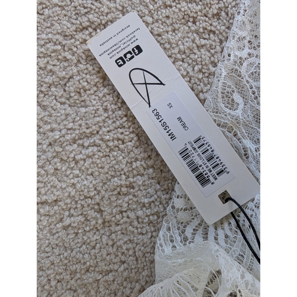 Minkpink Ivory White Lace Bodysuit Jumpsuit Size XS - Picture 7 of 13